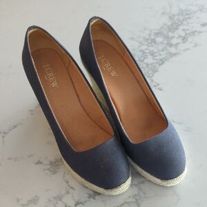 J. Crew Women's Dark Blue Espadrille Shoes